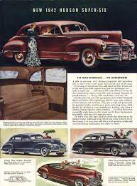 1942 Hudson Hudson Car Car Advertising Car Ads