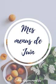 Mes Menus Du Mois De Juin Planification Des Menus Menus Repas Midi