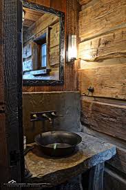 Bucket Sinks Haul Rustic Chic Style Into Bathrooms Rustic Bathrooms Rustic Bathroom Designs Cabin Bathrooms