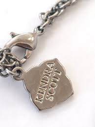 Kendra Scott Marple Rayne Silvertone Long Chain Pendant Tassel Necklace