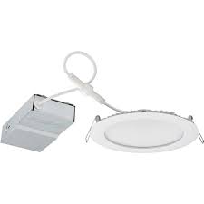 Products Lithonia Lighting Wafer Wf6e Led 30k 90cri Mw Cp6 M2 6 In Static Led Recessed Round Economy Wafer Thin Downlight Module Matte White