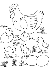 Be sure to visit many of the other animal coloring pages aswell. Simple Chicken Coloring Page Coloringbay
