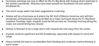 Helene Update: Please take the...