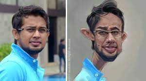 How To Create Caricature Of Lakmal Digital Painting Photoshop Caricature Tutorial Caricature