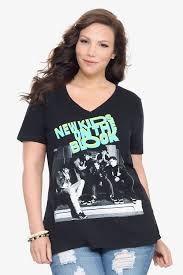 New Kids On The Block V Neck Tee Tops Nkotb Shirt New Kids On The Block Concert Shirts