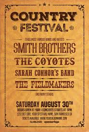Inspirational designs, illustrations, and graphic elements from the world's best designers. Country Music Festival Flyer Template Bar And Pub Live Music Events