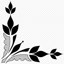 For more information and source,. Ilustrasi Garis Perbatasan Bunga Hitam Png Klipartz