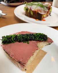 Chicken Liver Toast Avocado Toast In The Back From Animal The Bread Is Soo Good Foodlosangeles