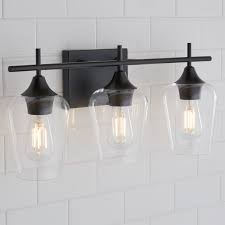 Ashley Vanity Light 3 Light Bathroom Light Fixtures Black Bathroom Light Fixtures Modern Vanity Lighting