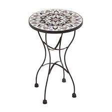 Side tables and accent tables are the stylish, functional, and unsung heroes of the living room—and the office, the bedroom, the playroom (they're at home almost anywhere). Sunburst Black White Round Accent Table Round Accent Table Patio Accent Table Accent Table