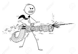 Bosan main game ml, ff, pubg atau lainnya! Drawing Skill Machine Gun Cartoon Drawing