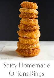 Spicy Homemade Onion Rings Onion Rings Homemade Onion Rings Onion