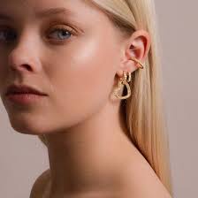 Margot Bardot Ophelia Earrings White/Gold