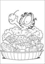 This overweight, orange is noted for his sarcasm, laziness and intense love of lasagna. Banana Cake Coloring Page Cartoon Coloring Pages Fruit Coloring Pages Coloring Pages