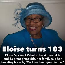 The Zebulon Police Department would like to wish Ms. Moore a HAPPY  BIRTHDAY!!!! 103 years old today!!! ❤️❤️❤️❤️❤️