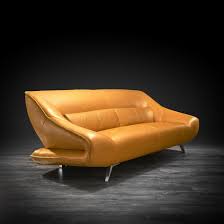 A leather sofa is almost magical because they look great in any style you could think of to have in the home. Yellow Modern Sofa Set Lorenzo