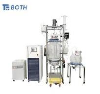 High Quality Lab Continuous Stirred Tank Synthesis Esterification Batch  Pesticide Vacuum Jacketed Glass Reactor 100L