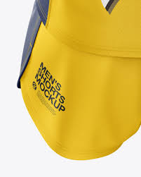 Download Men S Running Kit Mockup Back View In Apparel Mockups On Yellow Images Object Mockups