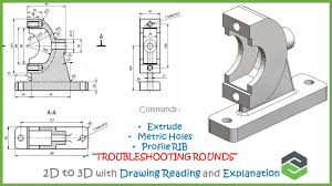 Creo Parametric 2d To 3d Modeling In 2020 Mechanical Engineering Design Engineering Design Parametric