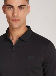 Satın al Calvin Klein Liquid Touch Welt Zip Uzun Kollu Polo Gömlek Next  Turkey sitesinden