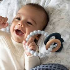 Bamboom Teether in Wood and Silicone