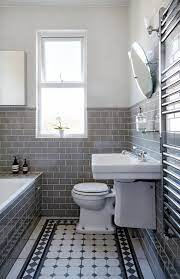 White hexagon tiles can be used with contrast dots. Elegant Edwardian Bathroom London Klassisch Badezimmer London Von Born Bred Studio