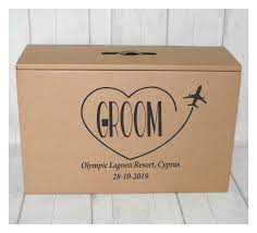 Wedding Box Suit Carrier For Groom Personalised Etsy Wedding Boxes Wedding Dress Boxes Dress Box