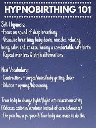 Hypnobirthing 101 Info Birth Birth Affirmations Hypnobirthing Natural Child Birth