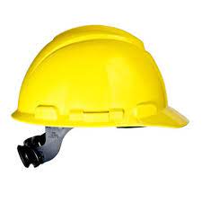 3m Helm Safety Proyek Hard Hat H 702r Yellow 4 Point Ratchet Suspension 20 Ea Case Hard Hat Hat Types Fitted Hats