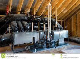 Hvac In Residential House Stock Photo Image Of Lines 34231802