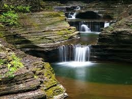 Watkins glen state park has alot of trails but the trails to the waterfalls are easy to navigate and there's lots of steps. The Lush Landscape Of New York S Watkins Glen State Park
