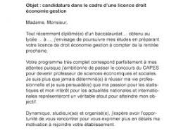 Comment faire une lettre de motivation licence. Exemple Lettre De Motivation Parcoursup Licence Droit Le Meilleur Exemple