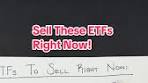 Three ETFs to Sell for Optimal Performance