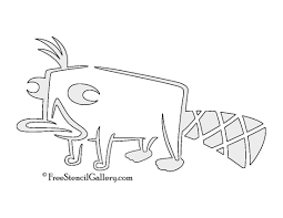 Perry The Platypus Stencil Perry The Platypus Pumpkin Stencil Halloween Pumpkin Stencils