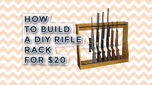 Building a gun room and gun walls has become very popular in america. How To Build A Diy Rifle Rack For 20 Youtube