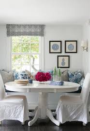 Be inspired by these pretty shabby chic dining rooms and shabby chic furniture ideas. White Oval Dining Table With White Shabby Chic Chairs Cottage Dining Room