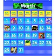 Scholastic Monthly Calendar Pocket Chart