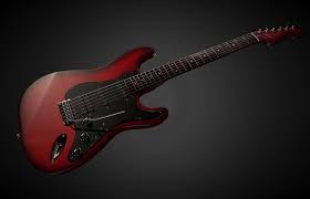 Electric Guitar By Kyan0s 3d Model Electric Guitar Guitar Electricity