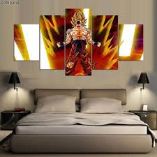 Fly, fish, eat, and train as goku as. Anime Dragon Ball Z Goku Paintings Art Canvas Paintings Poster 5 Pieces Unframed Buy At The Price Of 13 76 In Aliexpress Com Imall Com