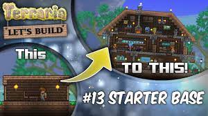 This terraria housing design idea uses atmospheric lighting and plenty of wood to make a magical and welcoming home for your townspeople if you want. Terraria Let S Build Part 13 Starter Houses Base Tutorial Survive Your First Night Youtube