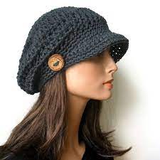 Crochet Pattern Woodland Hat Slouchy Cap Diy Newsboy Cap Etsy Crochet Hat With Brim Crochet Newsboy Hat Crochet Hats