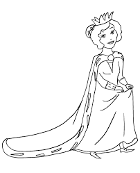 It so easy this same toddler can play paint & draw. Queen Simple Coloring Page For Preescholers