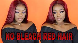 Don't worry, we will teach you step by step. Black To Red Hair No Bleach Brazilian Straight Hair Ft Tinashe Hair Youtube