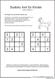 Sudoku 4x4 Zum Ausdrucken Kinderratsel Zum Ausdrucken Kreuzwortratsel Fur Kinder Ratsel Fur Kinder
