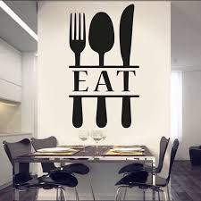 3.7 out of 5 stars 16. Kitchen Wall Decals Spoon Fork Wall Decor Fork And Spoon Wall Stickers Eat Sign Vinyl Decal For Kitchen Dining Room Decor X780 Wall Stickers Aliexpress