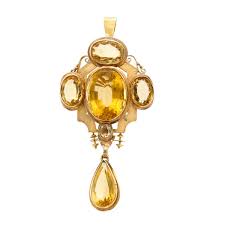 Antique Gold And Citrine Pendant Brooch Ap 10 Dwts Fine Jewelry Citrine Jewelry Fine Jewelry Necklace Pendants