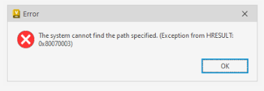 Resolved - The System Cannot Find The Path Specified - Unity Error - Unity  Forum