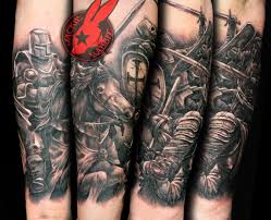 Knight armour tattoo ideas for men on shoulder sleeve and chest. Knight Arm Tattoo Arm Tattoo Sites