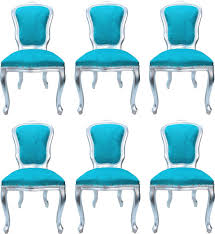 2.5 out of 5 stars with 2 ratings. Casa Padrino Luxury Baroque Dining Room Set Louis Turquoise Silver 50 X 60 X H 104 Cm 6 Handcrafted Dining Chairs Baroque Dining Room Furniture Made In Italy