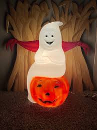 Vintage Halloween 34” Lighted Ghost